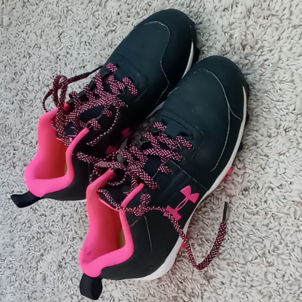 Youth girls UA softball cleets
